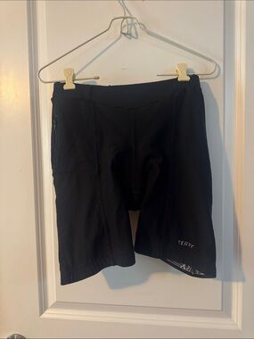 TERRY Precision Bicycle tight padded biker Womens shorts black M